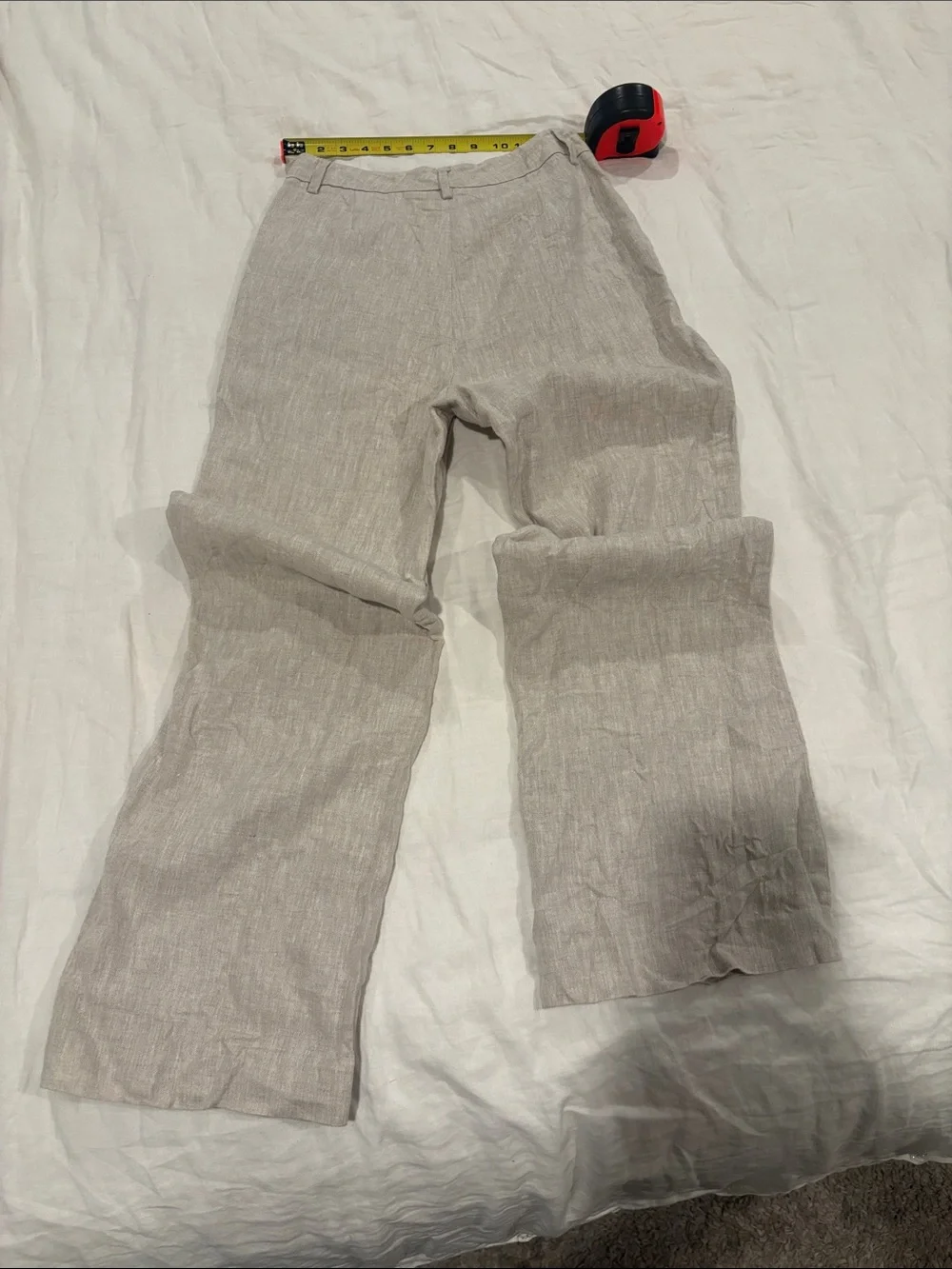 Reformation high rise 100% Linen Wide Leg Pants size 6